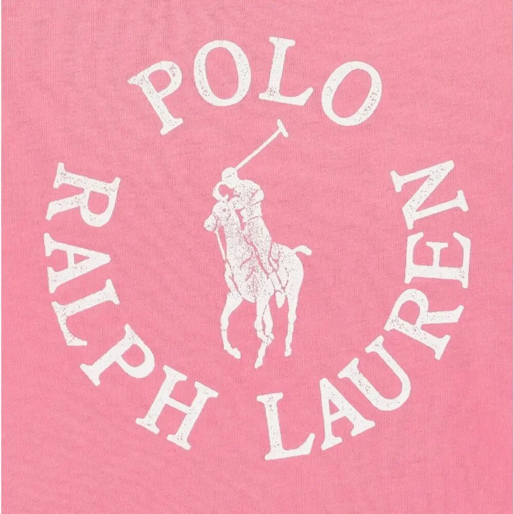 Ralph Lauren Girls Pink Logo T-Shirt 3/3T
